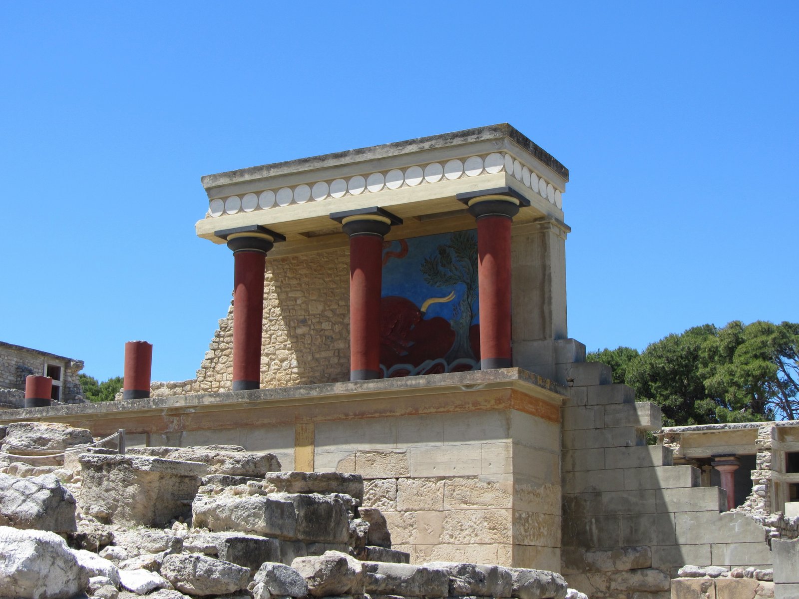 Ruines du palais de Knossos en Crète